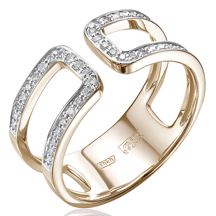 Кольцо, золото, бриллиант, 1-11-1081-101